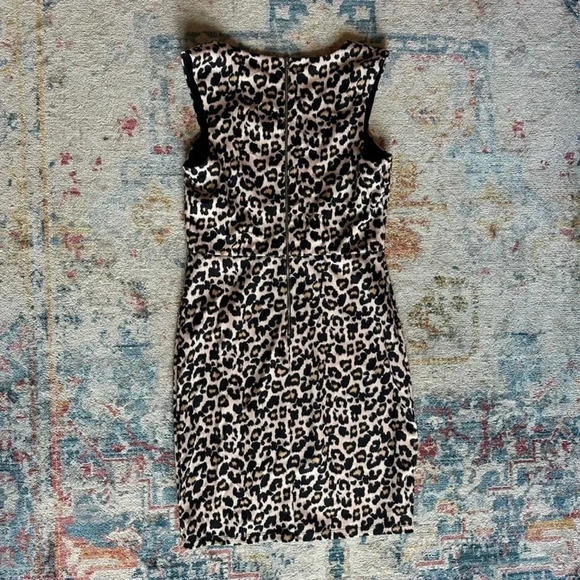 Sequin Hearts Sleeveless Leopard Animal Print Cocktail Party Dress Jr Size 11 - Picture 2 of 8